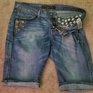 Embroidered Lucky Brand Bermuda Shorts
